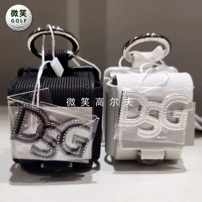 2025春夏新品韩国代购高尔夫球包女士字母运动迷你收纳小包挂件
