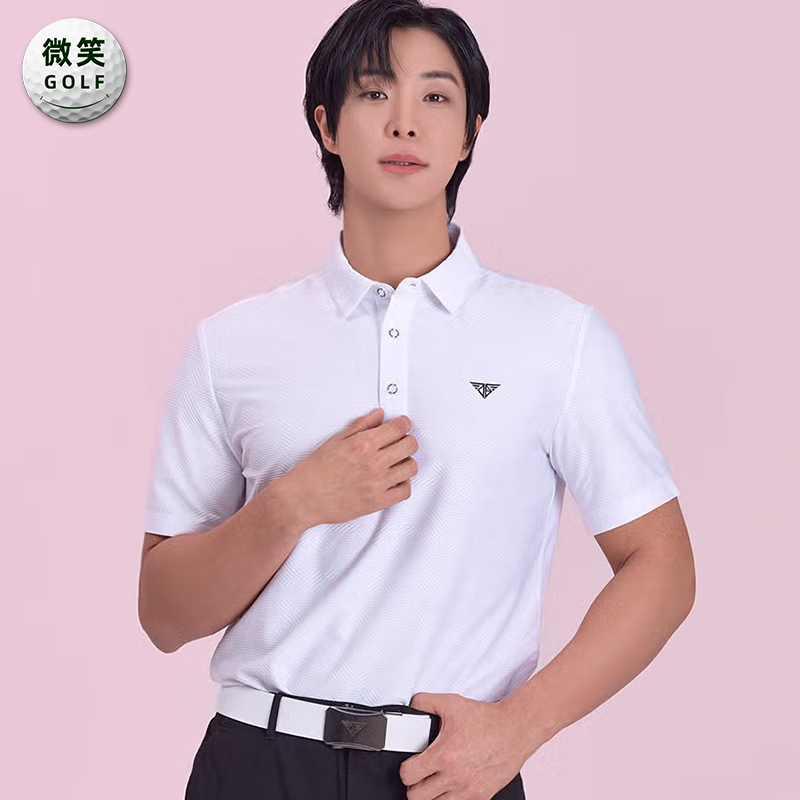 特价2025夏新款韩国代购运动舒适高尔夫球服男士户外短袖T恤GOLF