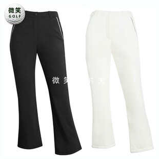 特价2025冬季新款韩国代购修身保暖高尔夫球服女士羽绒棉运动长裤