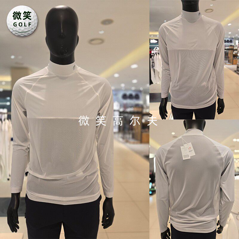 2025夏韩国代购MASTER PG网状高尔夫球服男士冷感防晒打底衫GOLF