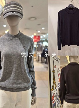 2025冬季新款韩国代购CASTELBAJAC高领简约高尔夫球服女士针织衫