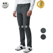 2026春季 运动户外长裤 新款 格纹印花高尔夫球服男士 韩国代购 特价