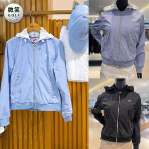 2025春韩国代购MASTER PG可拆帽防风高尔夫球服女士夹克外套GOLF