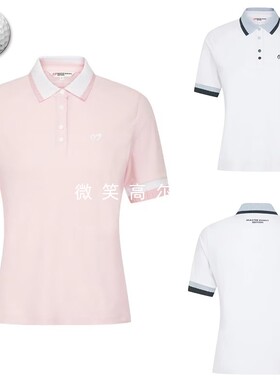 2026夏款韩国代购MASTERBUNNY简约时尚高尔夫球服女士运动短袖T恤