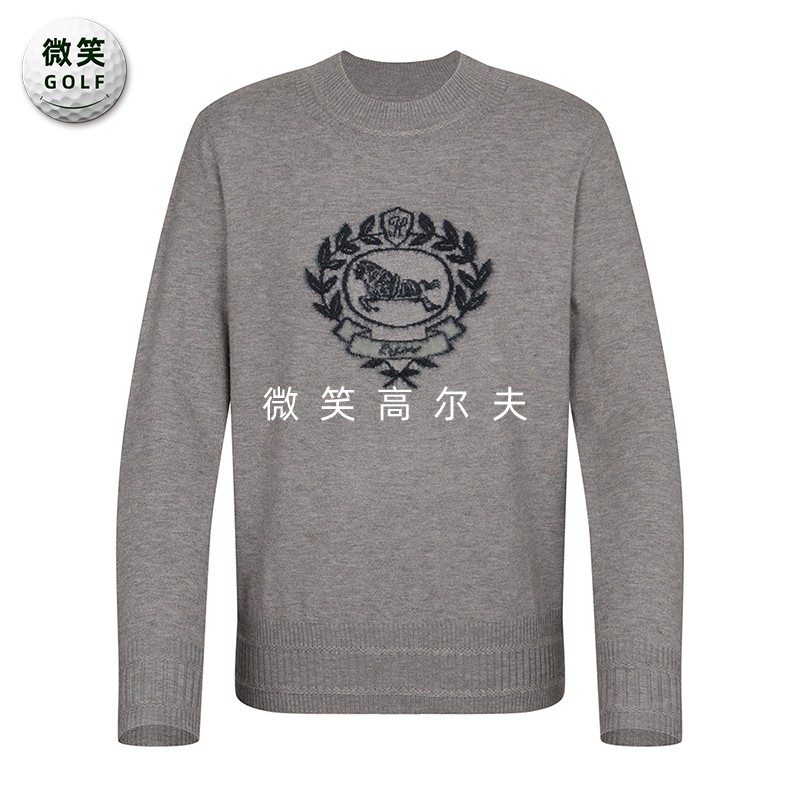 特价2025冬季新款韩国代购刺绣插图高尔夫球服女士套头长袖针织衫