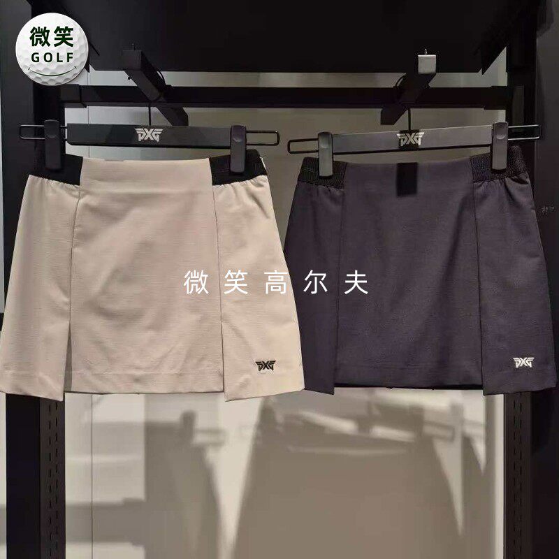 高尔夫女士松紧腰开叉运动短裙