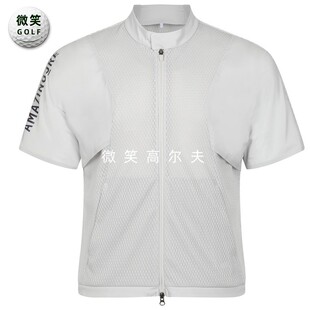 2025夏新韩国代购amazingcre高尔夫男士网状透气运动短袖夹克外套