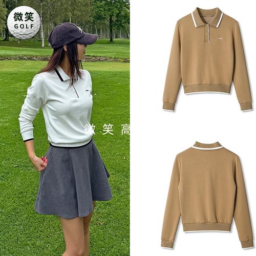 特价2025秋新款韩国代购时尚运动高尔夫球服女士青春减龄卫衣上衣