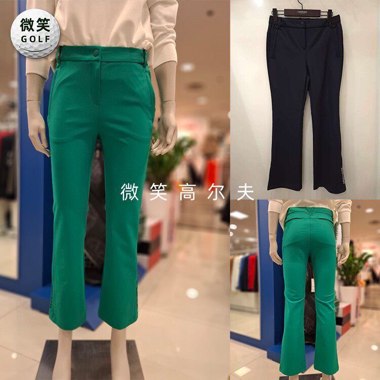 2025春韩国代购CASTELBAJA*字母修身高尔夫球服女士运动长裤GOLF