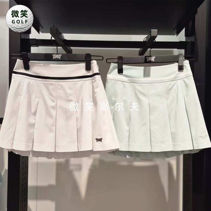高尔夫女士百褶打孔透气运动短裙