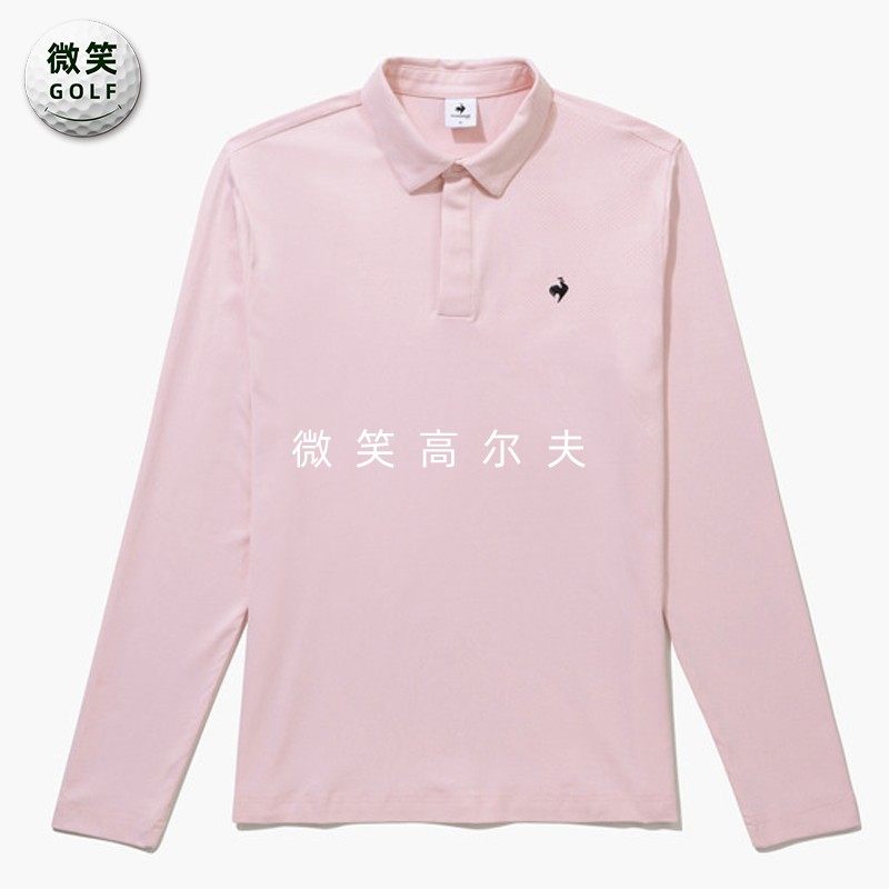 高尔夫男士翻领简约运动长袖T恤