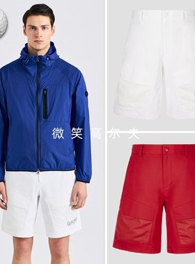 2025夏新品韩国代购GFOR*高尔夫球裤男士网状口袋运动工装短裤