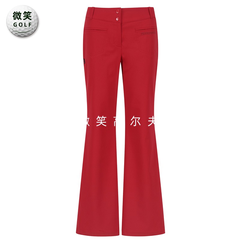 高尔夫女士松紧腰运动喇叭长裤