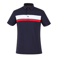 Ưu đãi đặc biệt 2019 hè mới Hàn Quốc mua bộ đồ golf nam màu tương phản ngắn tay áo thun nam - Thể thao sau mẫu áo thể thao nữ đẹp