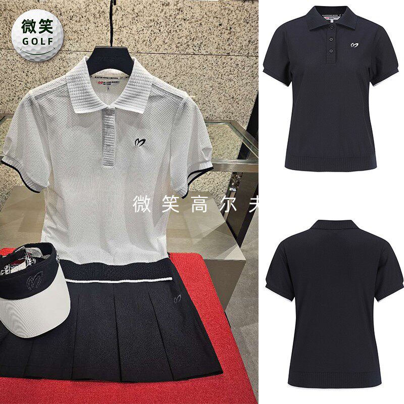 2025夏新款韩国代购MASTER PG运动透气高尔夫球服女士短袖T恤GOLF