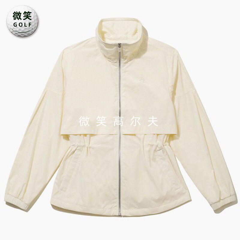 2026春新品韩国代购MUNSINGWEAR高尔夫女收腰中长款运动风衣外套