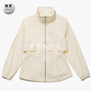 2026春新品韩国代购MUNSINGWEAR高尔夫女收腰中长款运动风衣外套