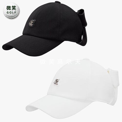 2025夏韩国代购FairLiar蝴蝶结遮阳高尔夫球帽女士防晒有顶帽GOLF