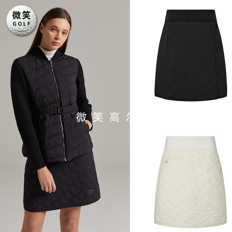 特价2025冬季新款韩国代购侧拉链松紧高尔夫球服女士半身裙短裙
