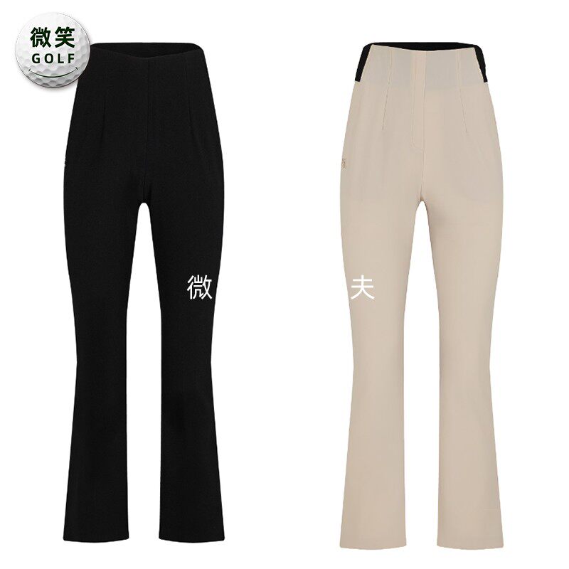 2025秋新款韩国代购FairLiar高腰修身高尔夫球服女士运动弹力长裤