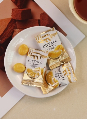 Diffall榴莲糖榴莲风味夹心硬糖结婚宝宝满月周岁回礼零食水果糖