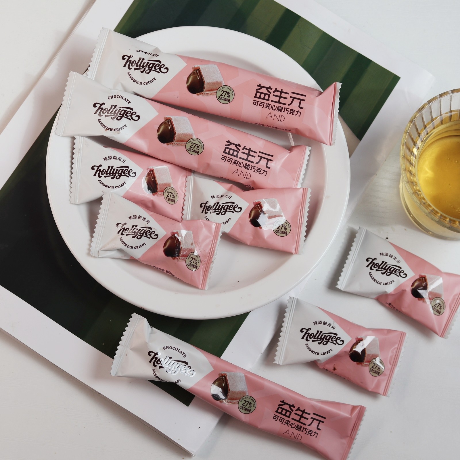 好邻居可可夹心脆巧克力特添益生元威化饼脆米糖果零食结婚喜糖