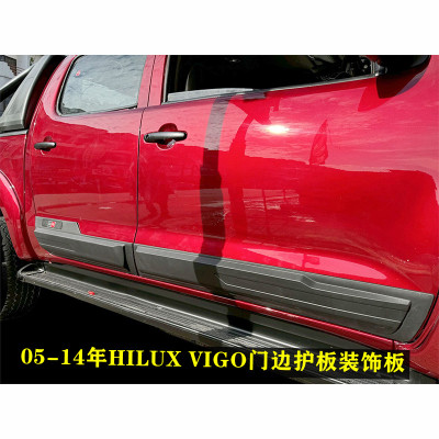 适用05-14年海拉克斯HILUX VIGO皮卡改装GR标门边护板装饰防刮板