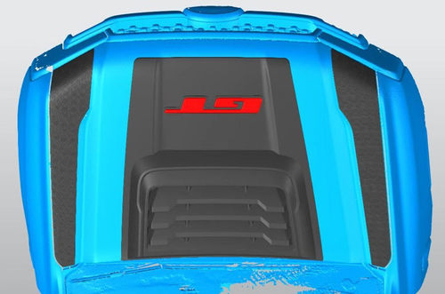 适用于2022年福特RANGER T9皮卡改装引擎盖装饰盖风口贴两侧贴条