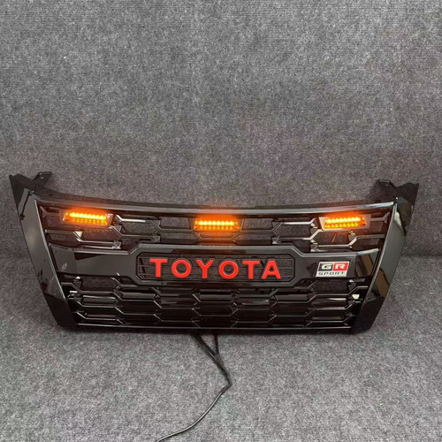 适用于16-22款fortuner 奔跑者/穿越者 前脸改装带GR中网带灯