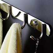 壁挂墙壁打孔 不锈钢挂钩304加厚 包邮 毛巾钩 固定 卫生间衣钩横排