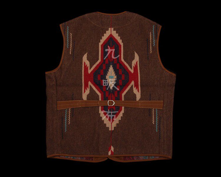 rrl shearling collar ranch vest 納瓦霍 巔峰 名作 毯料 馬甲