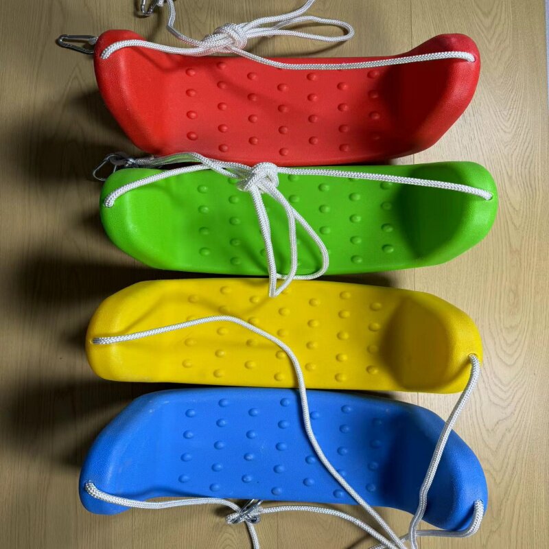 儿童秋千淘气堡U型防滑塑料秋千 幼儿园配件  儿童乐园带绳子秋千