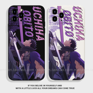 火影忍者宇智波带土适用苹果16promax红米K80二次元 华为P70OPPOReno13卡通IQOOZ9X荣耀300真我GT6漫漫手机壳