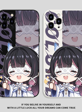 Q版哥伦比娅点赞适用华为Nova15Pro小米17少女OPPOFindX9苹果17Pro卡通vivoS50荣耀500红米note14漫漫手机壳