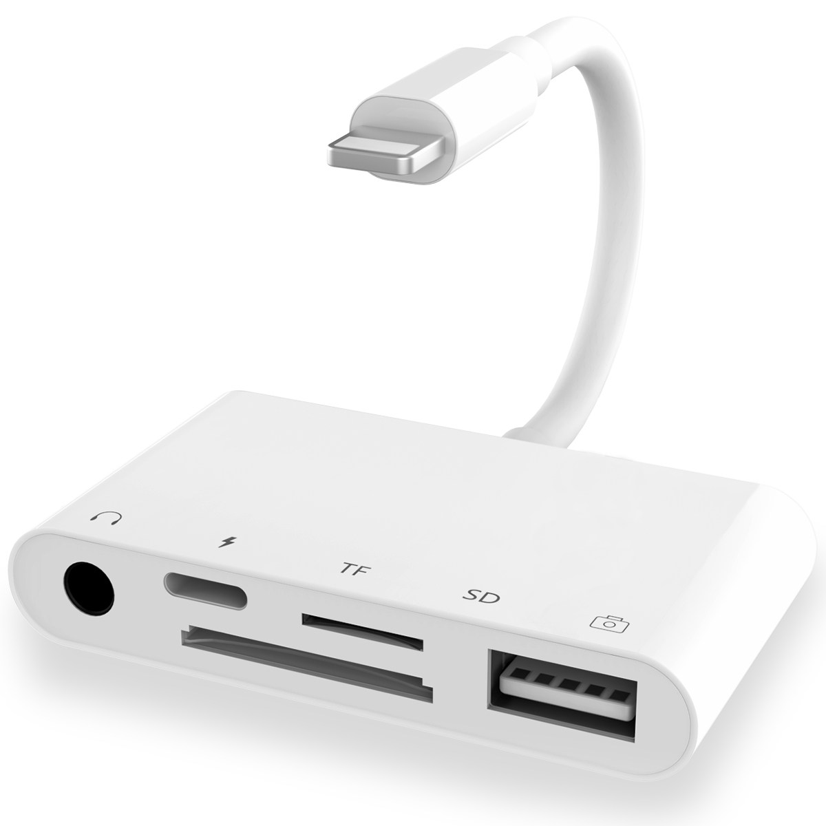 APPLE 휴대폰 U 디스크 헤드폰 어댑터에 적합 IPAD 확장 OTG 카메라 키트 TFSD 카드 리더기