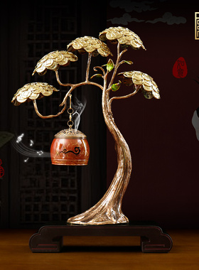 黎采全铜家用禅意风茶道居室香炉