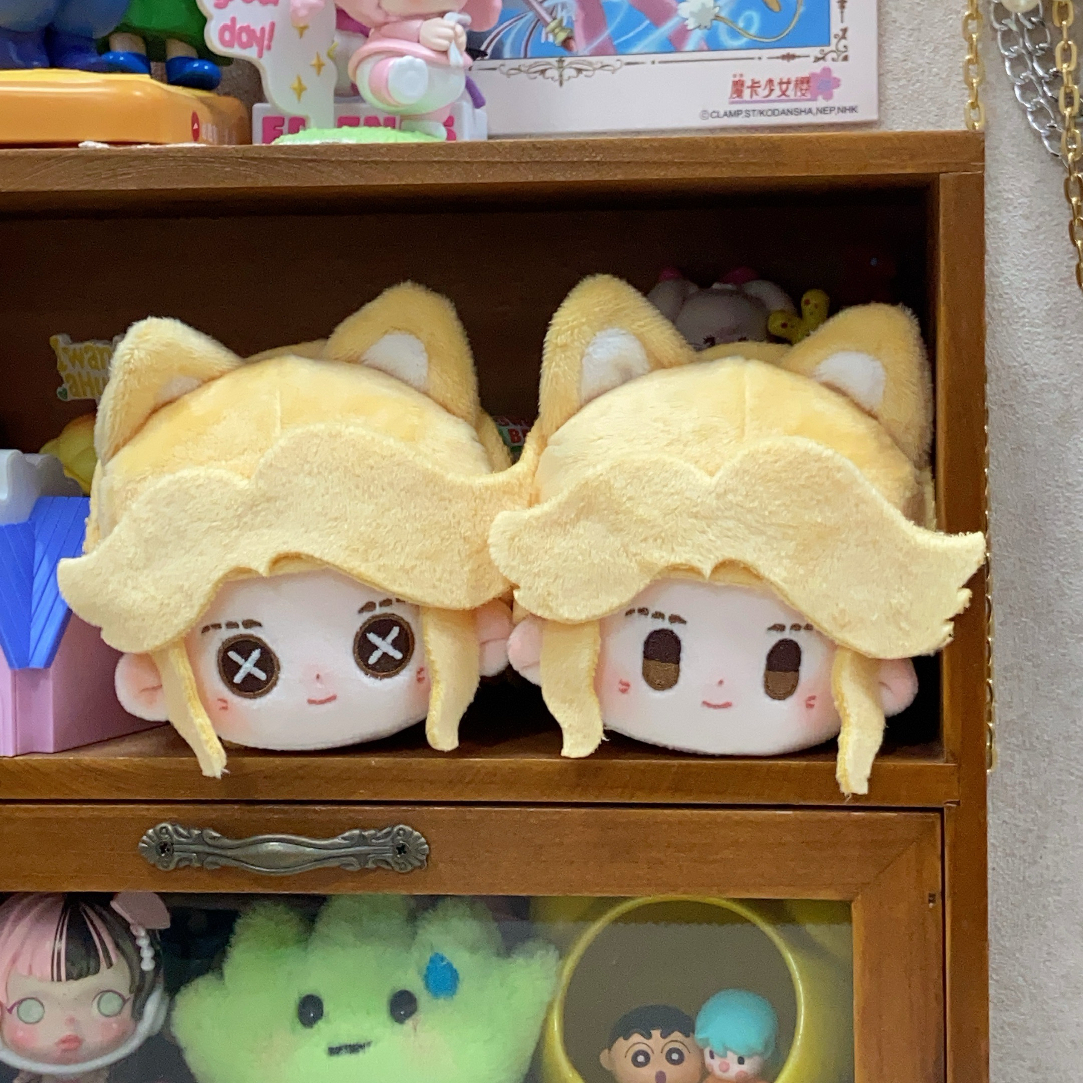 记者10cm团子棉花娃娃第五人格周边豆豆眼纽扣眼礼物挂件玩偶