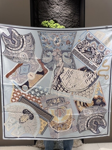 110真丝披肩围巾瑕疵款 台印100%桑蚕丝110 绝版 重磅18姆米斜纹绸