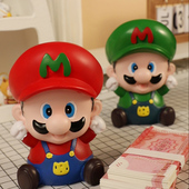 卡通马里奥存钱罐2024新款 创意公仔超级玛丽储蓄罐成人男女孩礼物