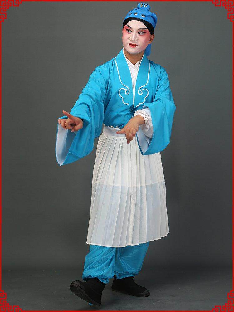 戏曲茶衣店小二武大郎小丑服杂役戏装书童店家京剧服装戏装茶衣