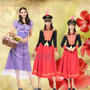 万圣节cosplay派对制服女胡桃夹子与四个王国克拉拉成人骑士服装