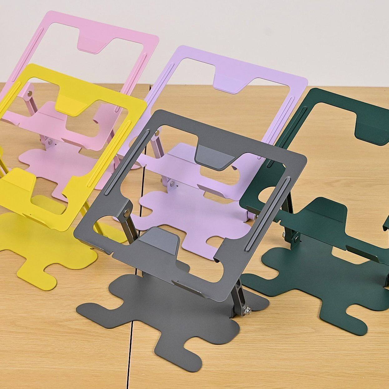 大牌笔记本电脑支架散热铝合金碳素钢底座托架站立式增高架办公