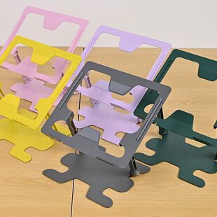 大牌笔记本电脑支架散热铝合金碳素钢底座托架站立式增高架办公