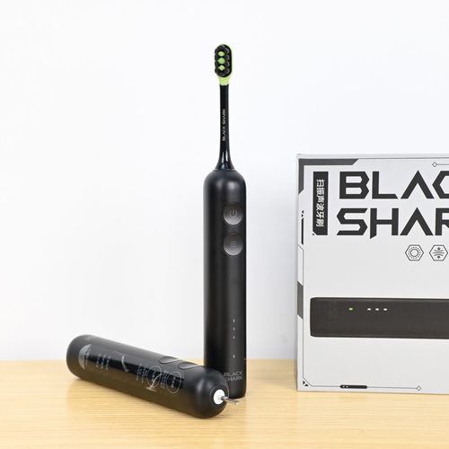黑鲨Black Shark电动牙刷智能扫振声波深度清洁护龈P01A黑色