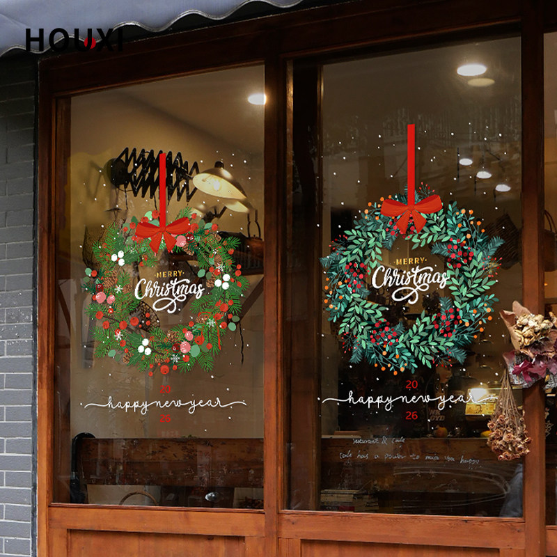 候喜橱窗圣诞节装饰品