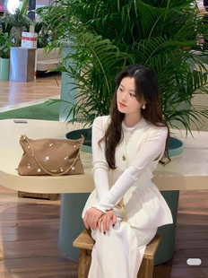 玛家商场同款2025秋千金miu系v领马夹收腰针织无袖上衣裤子套装女