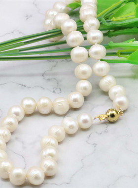 diy近圆礼物天然淡水珍珠送妈妈