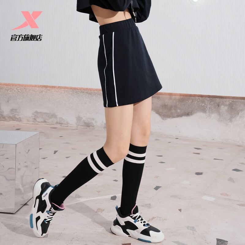特步半糖系列半身短裙女官方旗舰正品女装2022春季新款撞色运动裙|msdalam kategori Butik wanita / wanita, skirt - dari Buy2taobao.com untuk memberikan perkhidmatan ejen Taobao profesional membeli