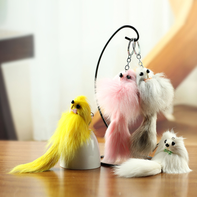 小狐狸钥匙扣毛绒玩具挂件