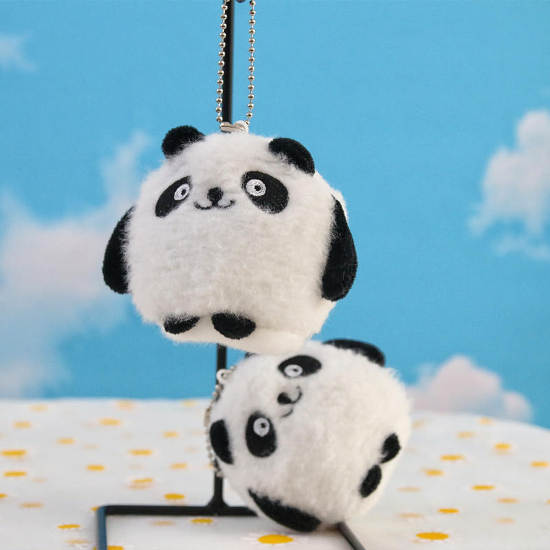 可爱卡通熊猫毛绒玩具公仔小号熊猫小挂件迷你玩偶书包钥匙扣礼品
